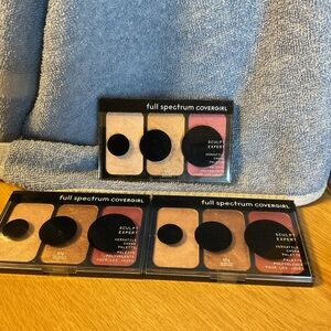 Lot of 3 COVERGIRL Full Spectrum Rose Rush Palette FS300